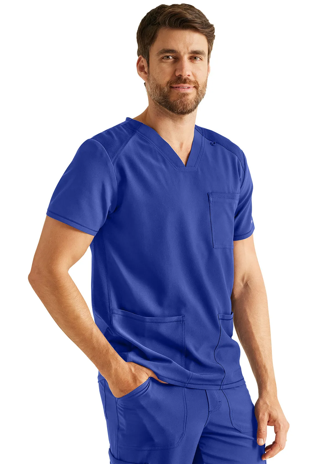 Inspira Flex IP603A Men's V-Neck Top Royal