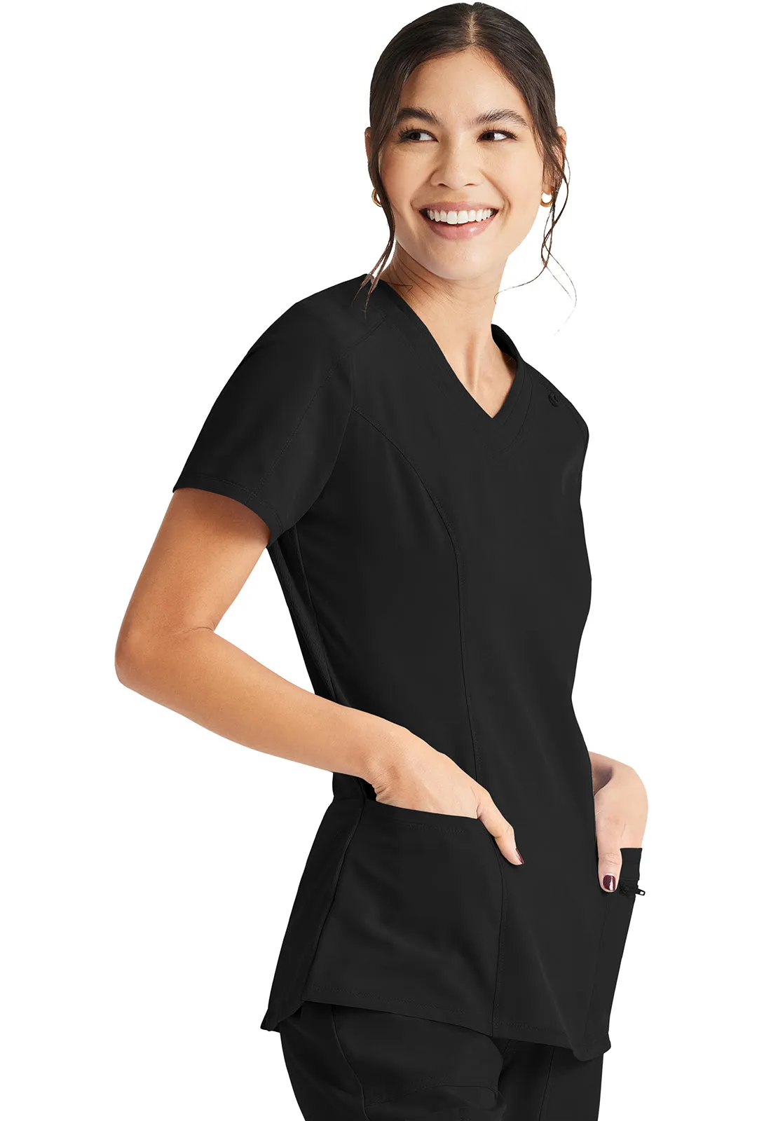 Inspira Flex IP727A V-Neck Top Black
