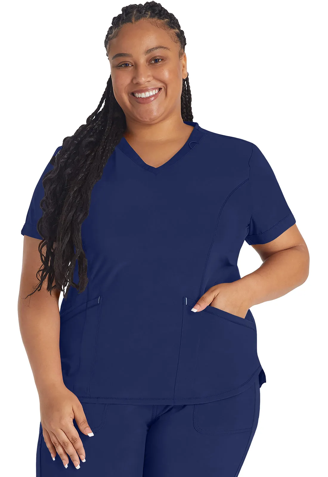 Inspira Flex IP790A V-Neck Top Navy