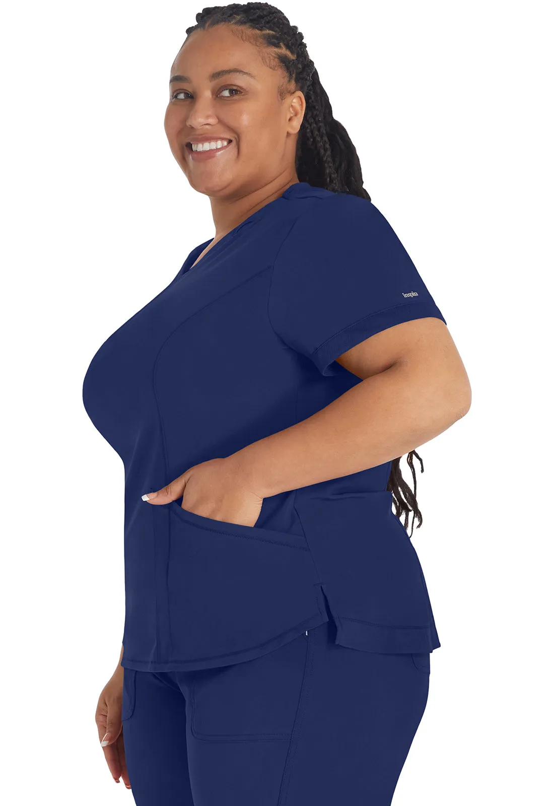 Inspira Flex IP790A V-Neck Top Navy