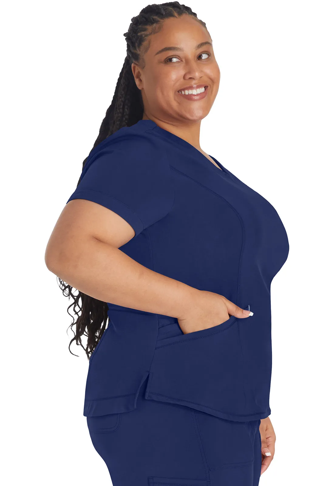 Inspira Flex IP790A V-Neck Top Navy