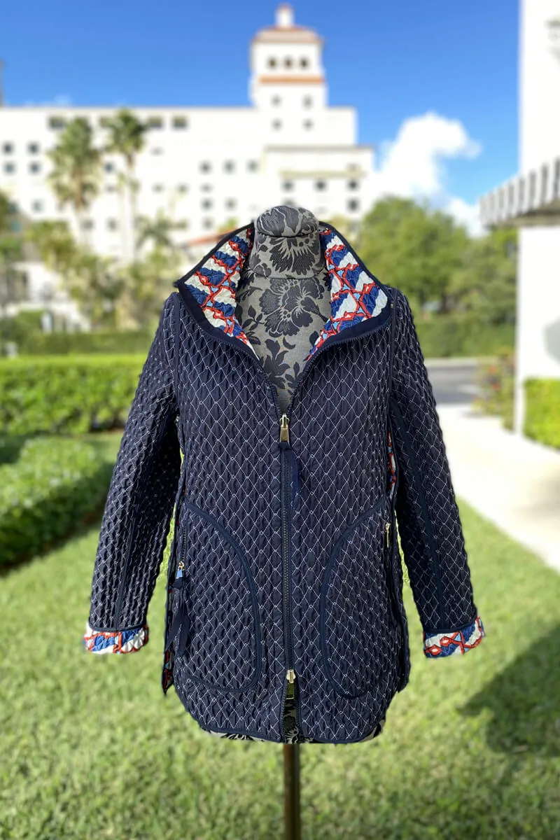 Italian Geometric Reversible Jacket