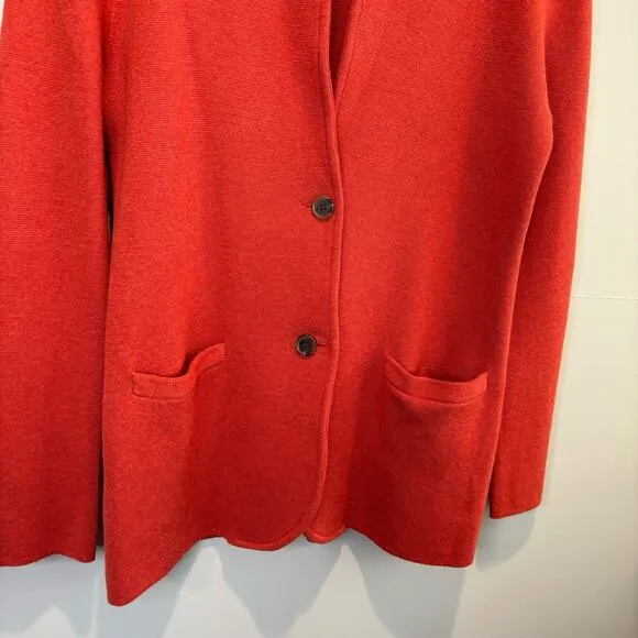 J. Crew Factory NWT Orange Sweater Blazer - size Small