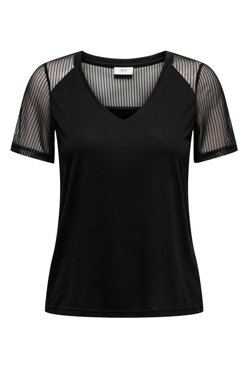JDY STINNE SS MESH TOP