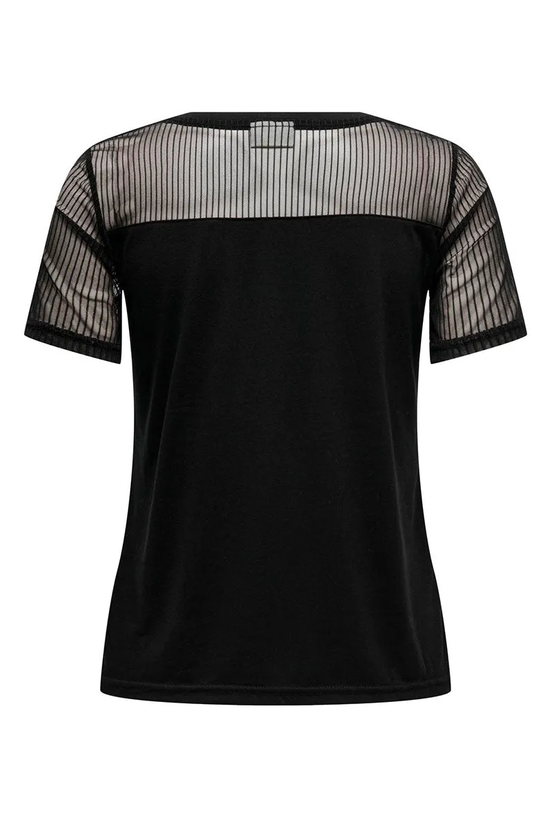 JDY STINNE SS MESH TOP