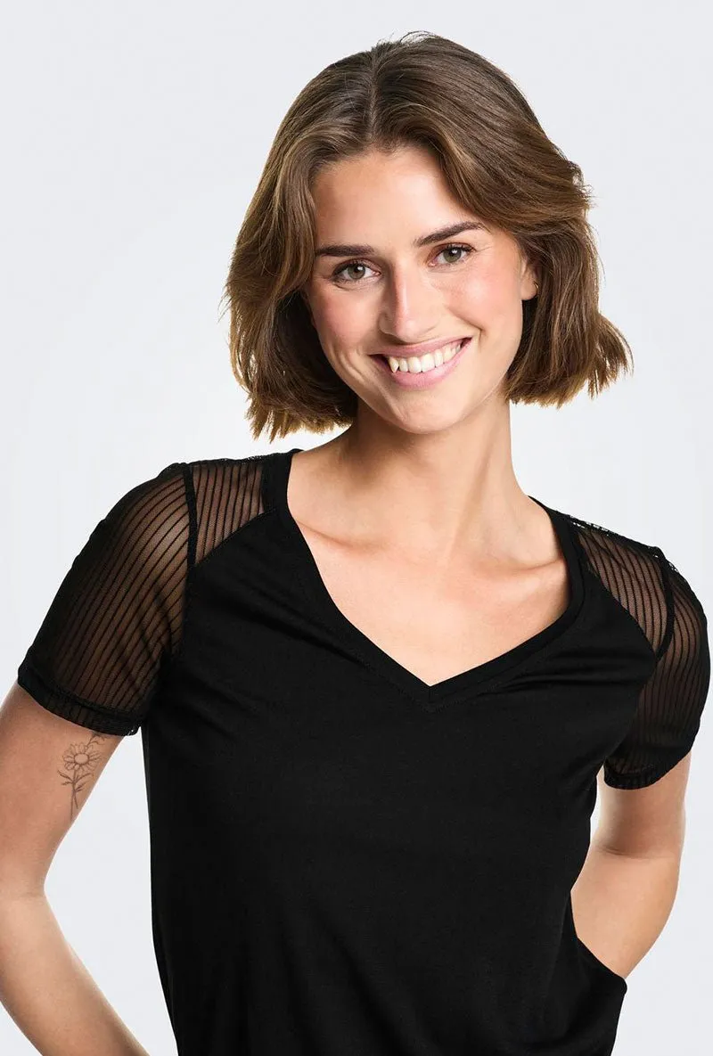 JDY STINNE SS MESH TOP