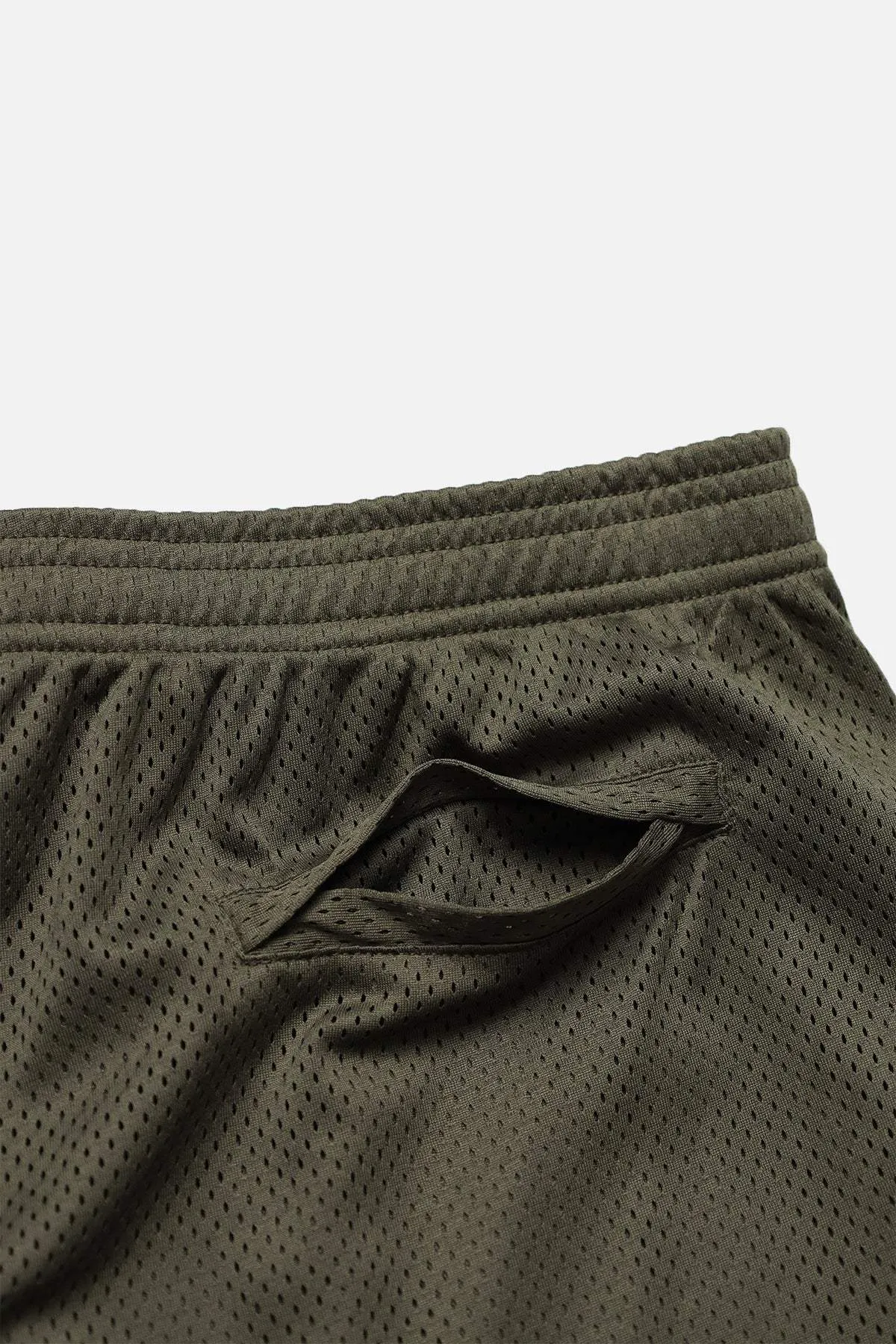 Jersey Mesh Shorts 7.5" - Olive