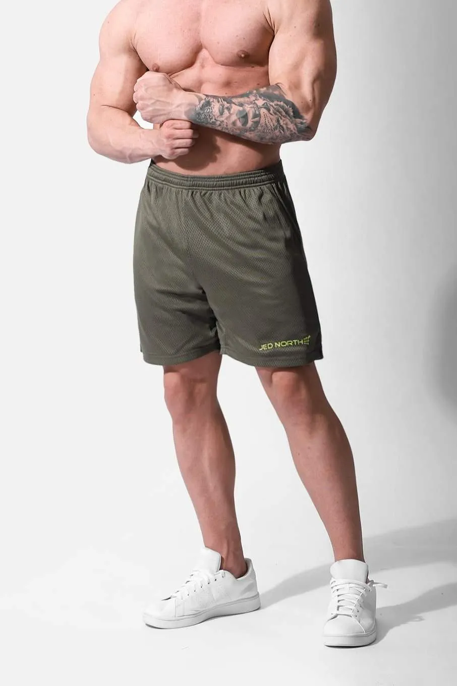 Jersey Mesh Shorts 7.5" - Olive
