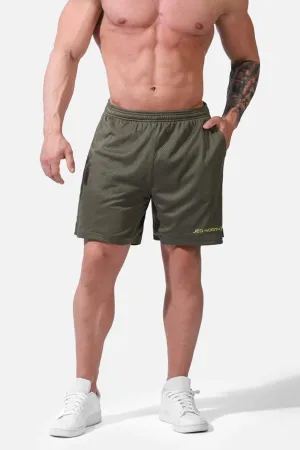 Jersey Mesh Shorts 7.5" - Olive