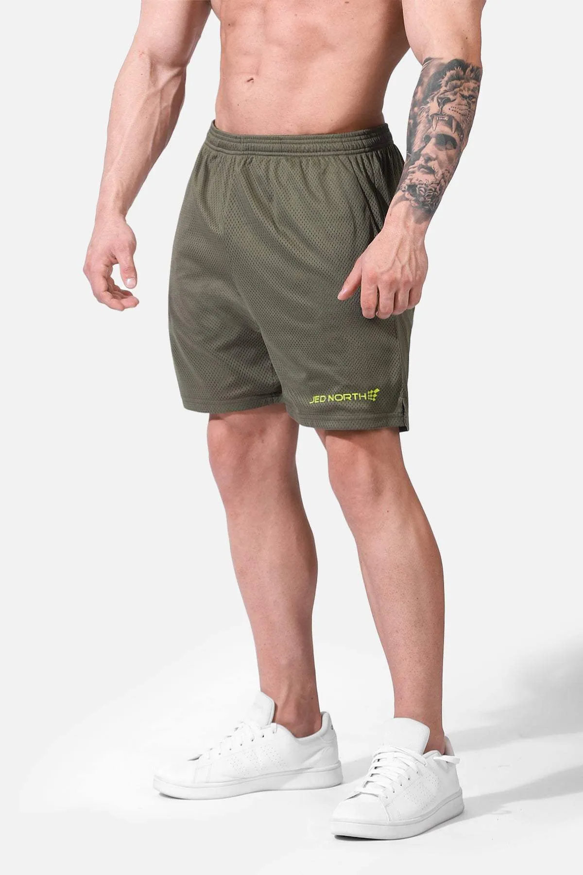 Jersey Mesh Shorts 7.5" - Olive