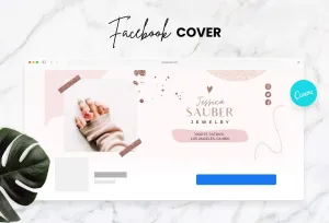 Jessica Facebook Cover Canva Template