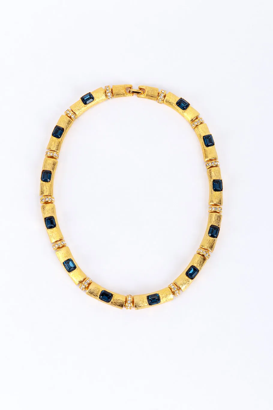Jeweled Bar Link Collar Necklace