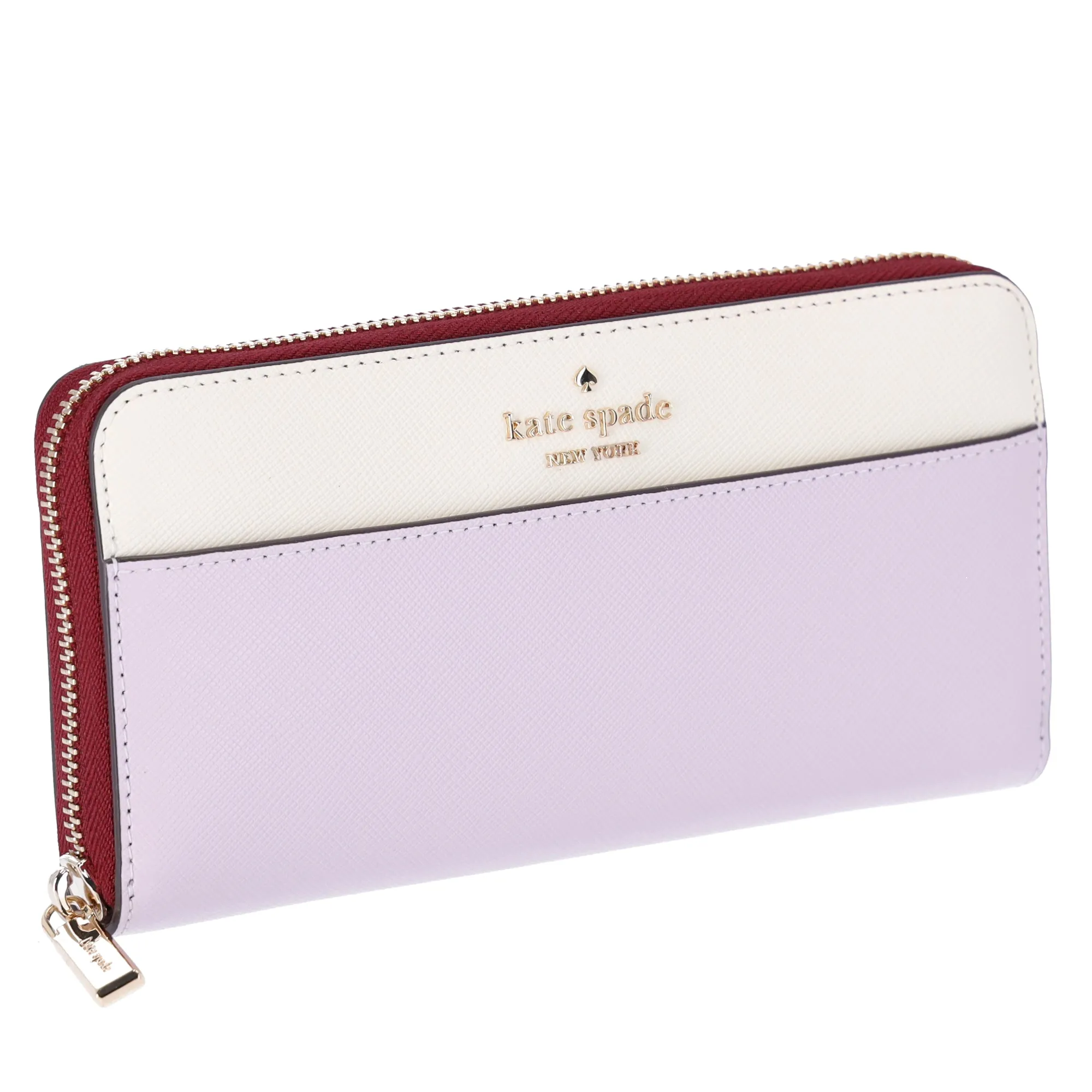 Kate Spade Madison Saffiano Leather Large Continental Wallet Lilac Moonlight