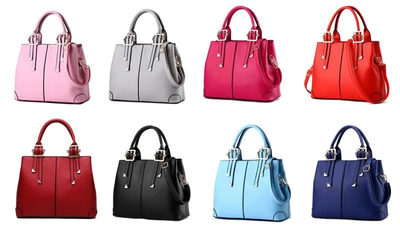 Kattee Style Genuine Leather Tote Bag Wine