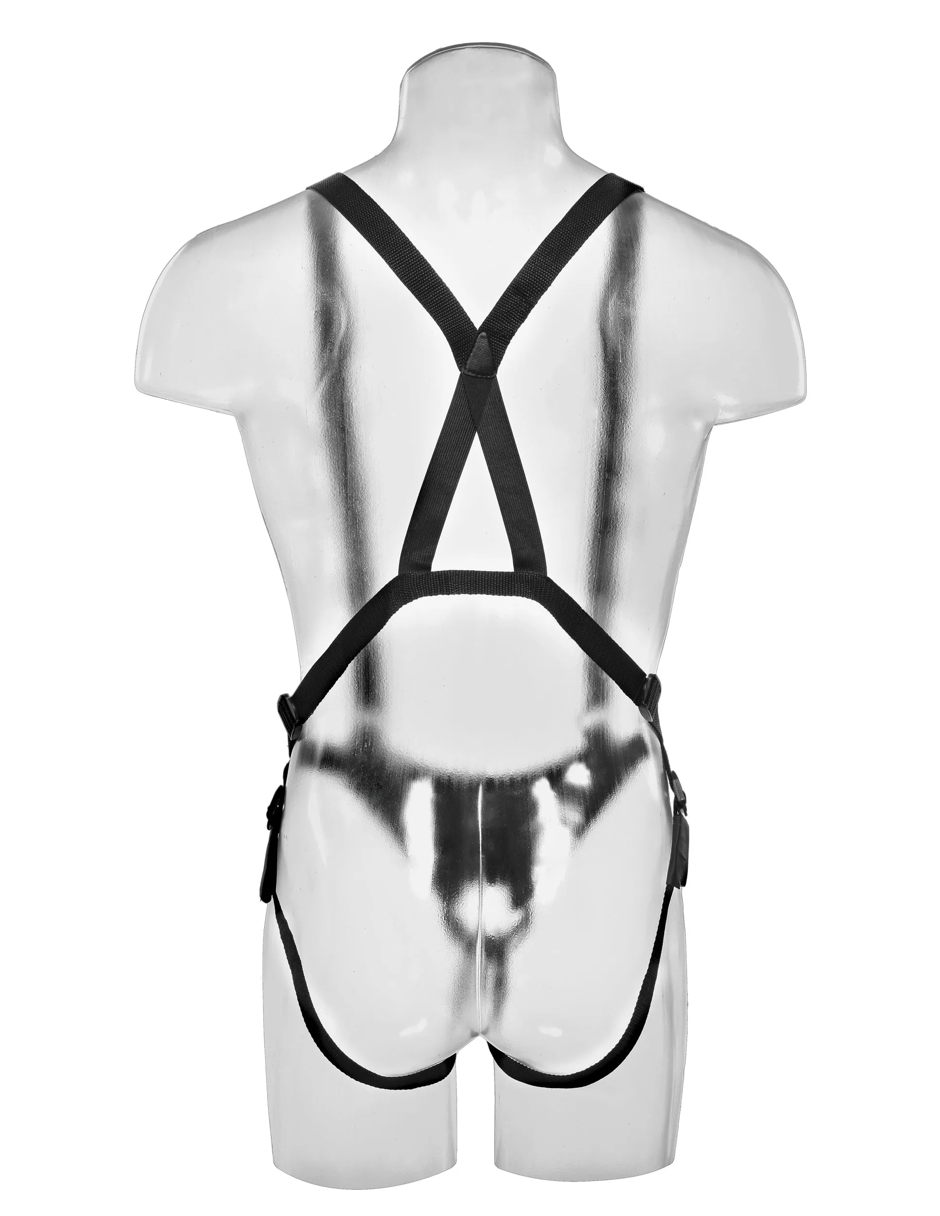 King Cock 11&quot; Hollow Strap on Suspender System -  Flesh