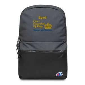 King Embroidered Champion Backpack