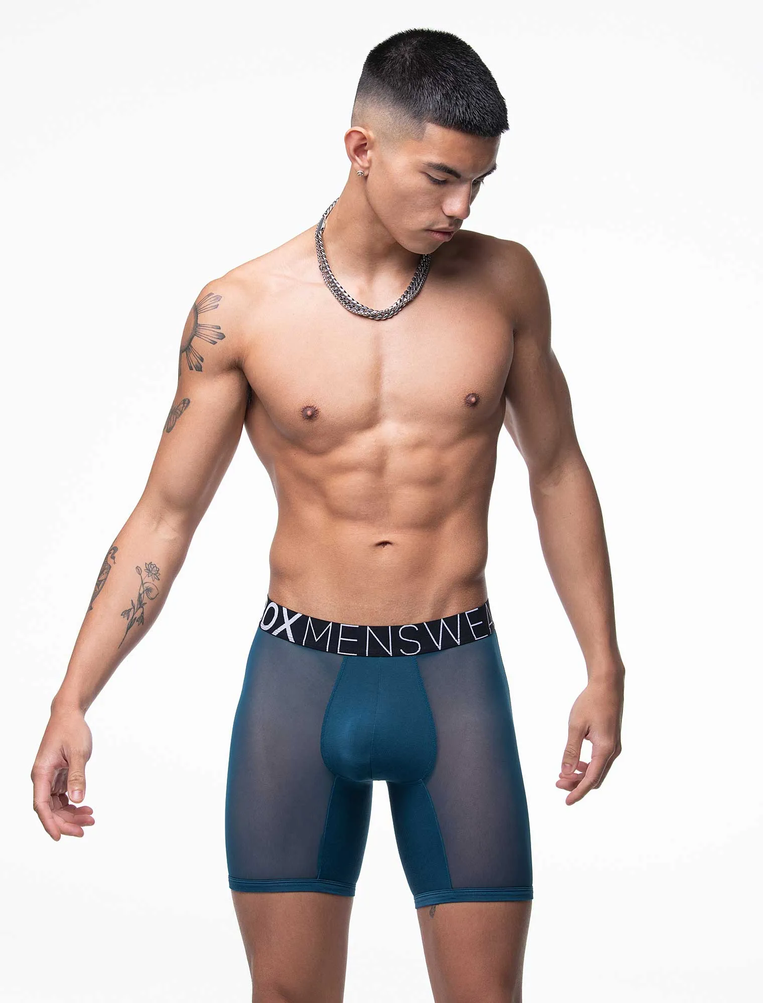 King Fit Mesh Panel - Transparent Crotch: Legion Blue