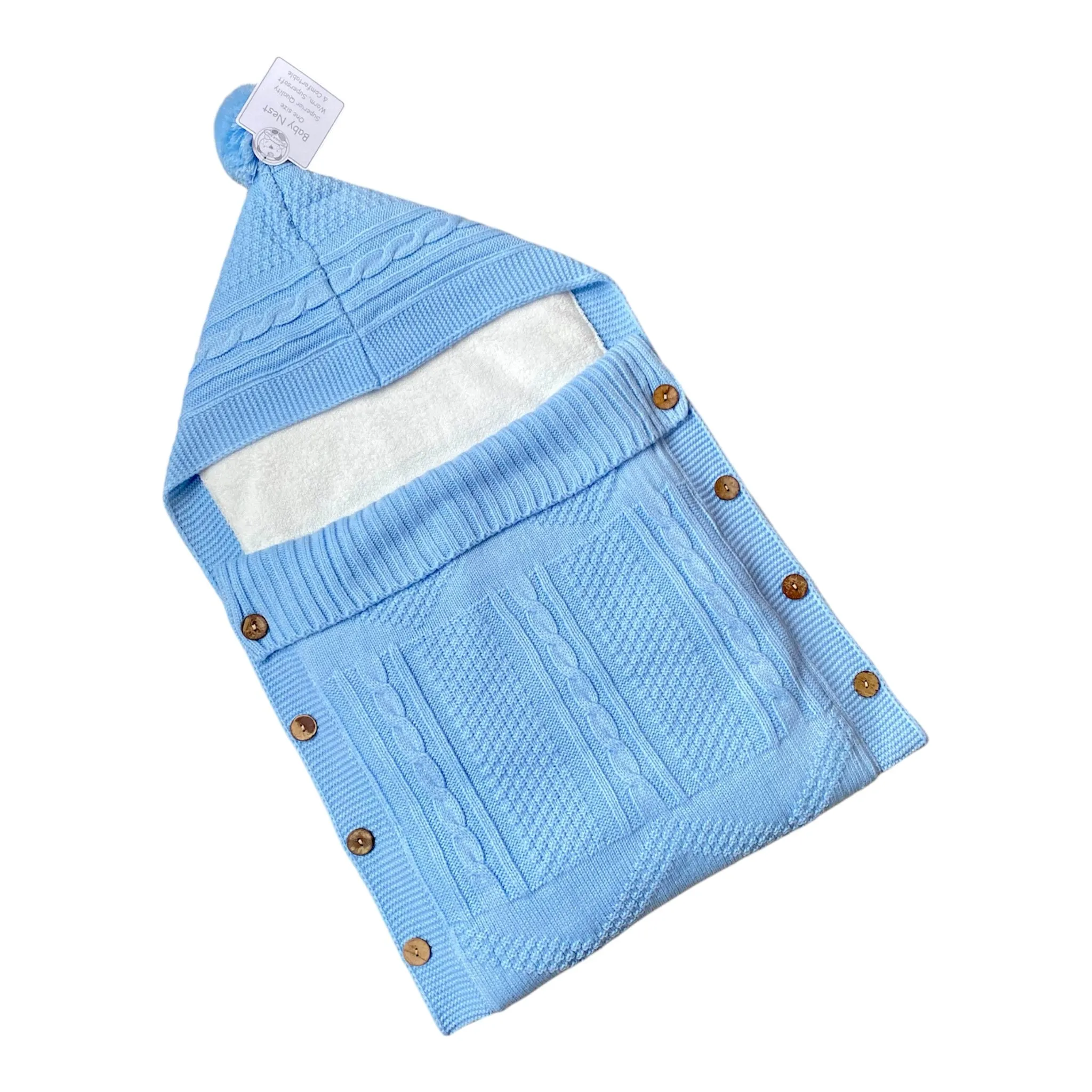 Knitted Baby Nest with Padding