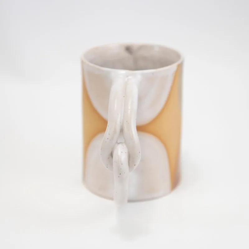 Knot Mug with White Handle