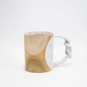Knot Mug with White Handle