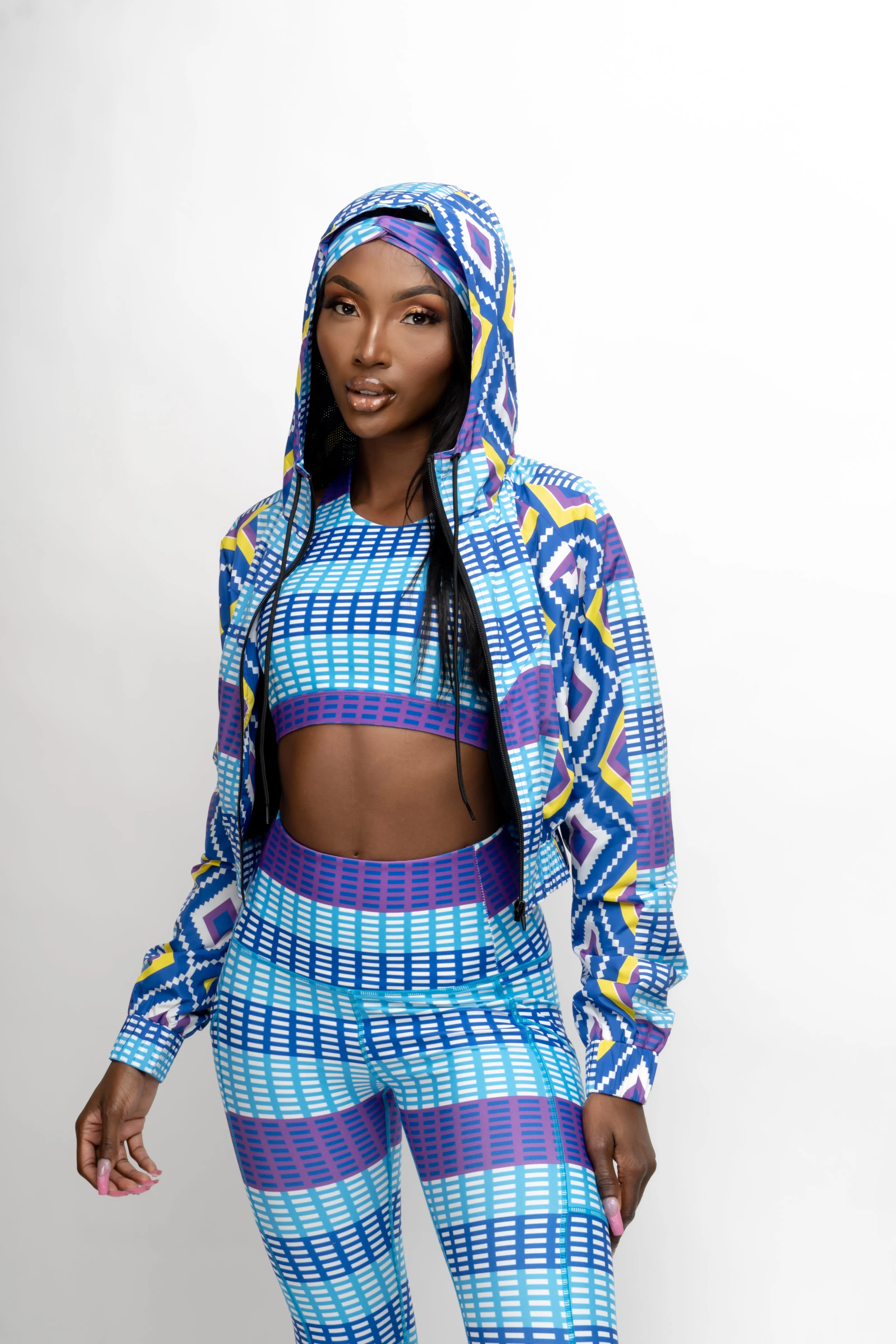 KOKO CROP WINDBREAKER JACKET