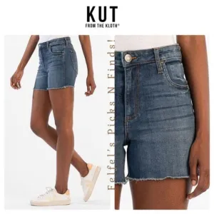 Kut from‎ the Kloth | Women's High-Rise Denim Shorts - Innovation, Size 4