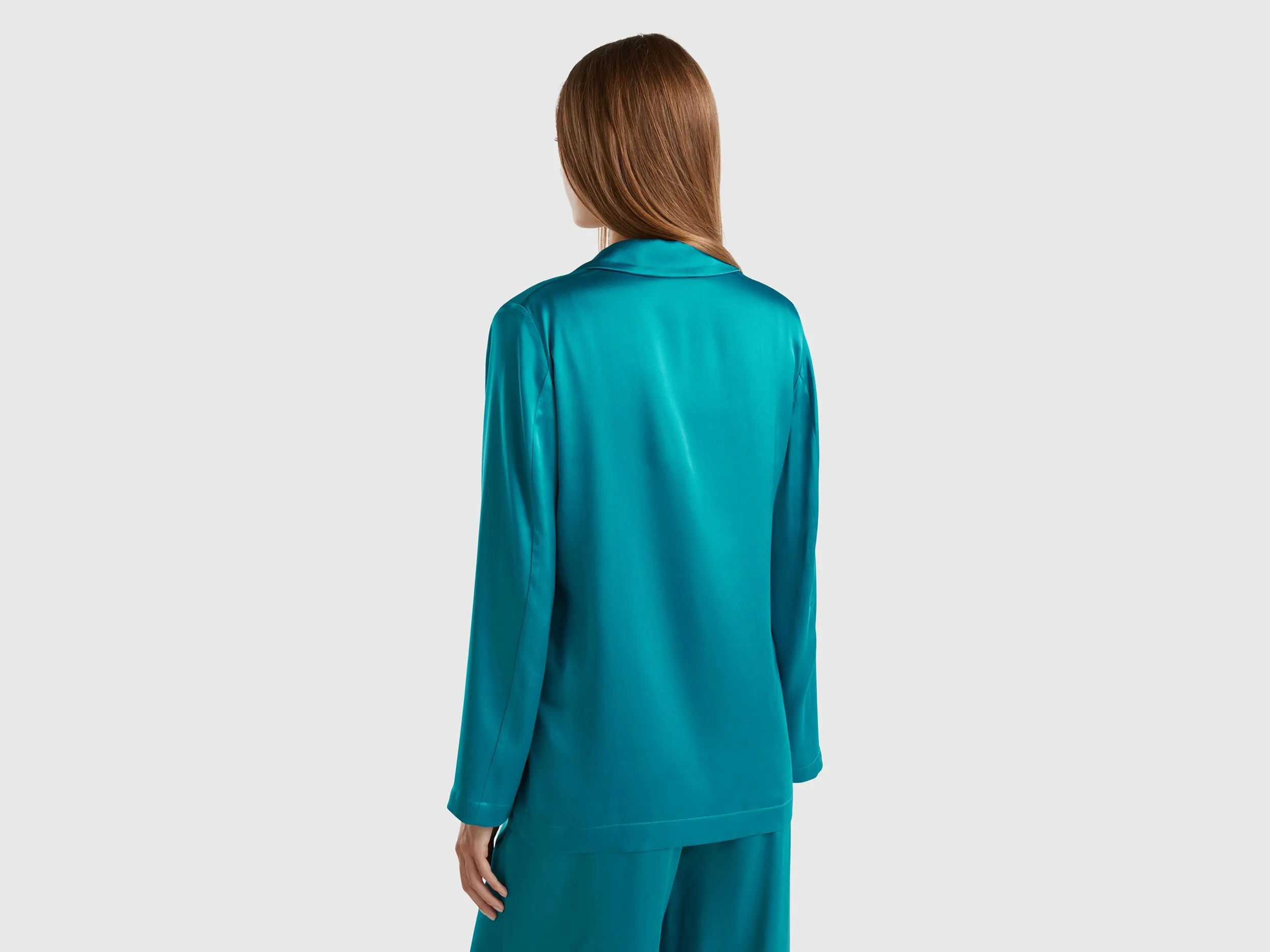 Lapel Solid Blazer