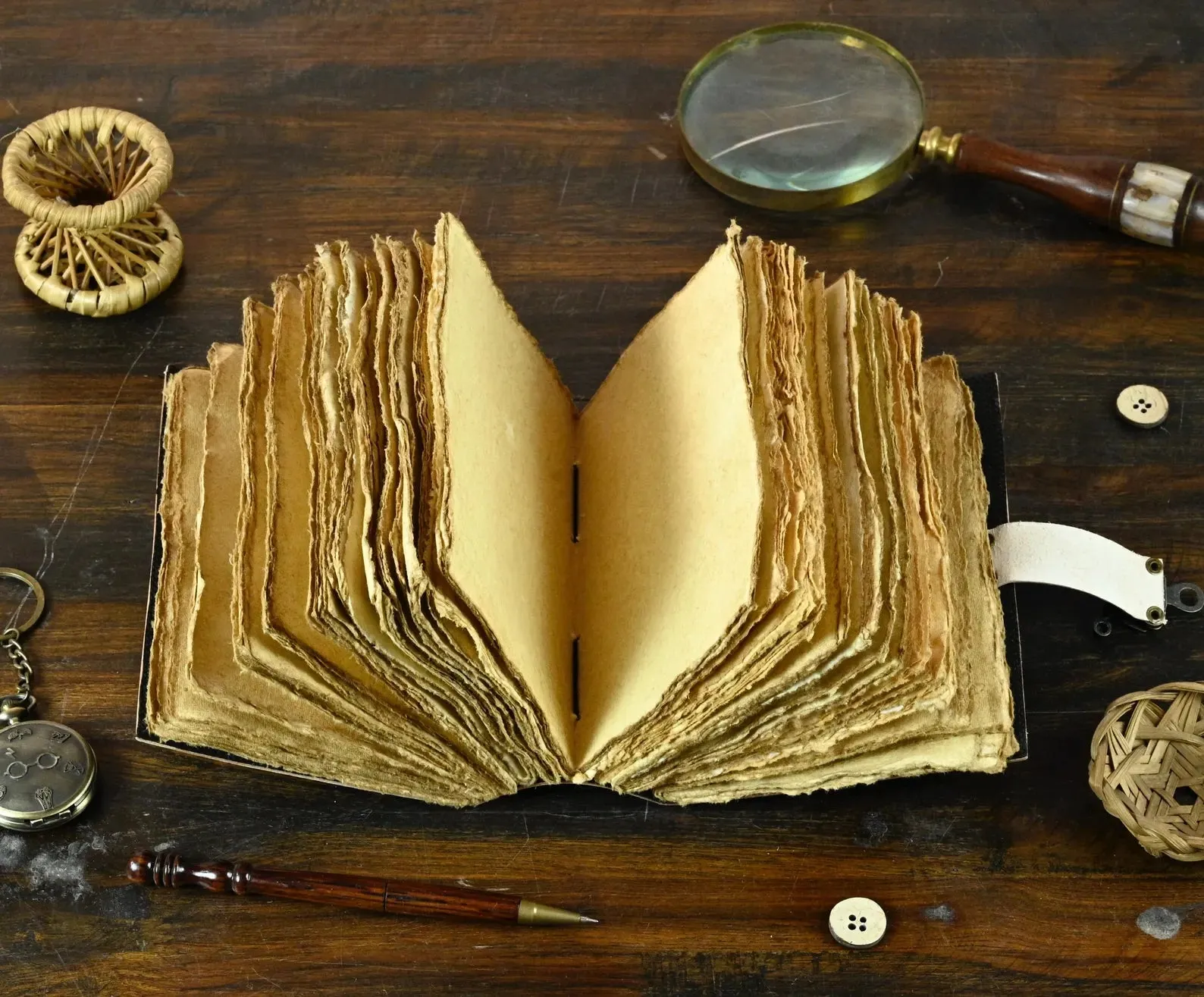 Large leather journal, Tree of Life Journal