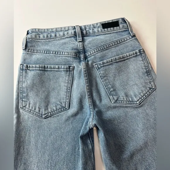 LE JEAN High Rise Sabine Straight Jeans in Flora Wash Sz 23