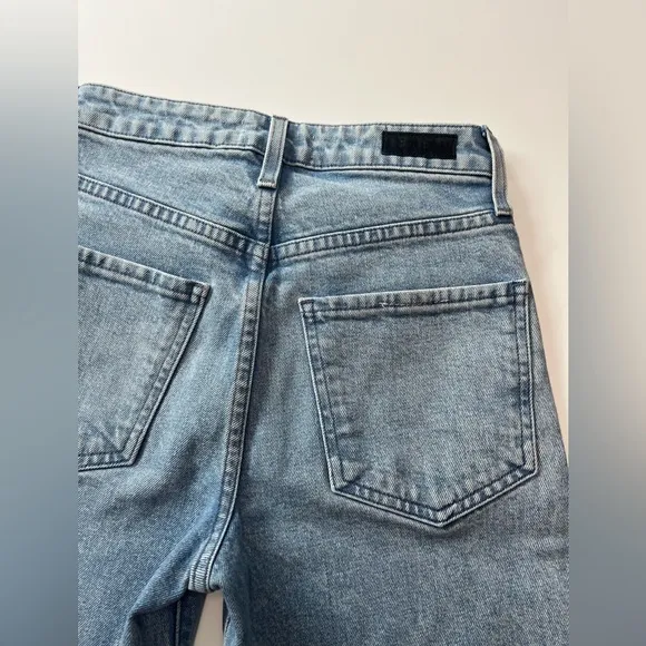 LE JEAN High Rise Sabine Straight Jeans in Flora Wash Sz 23