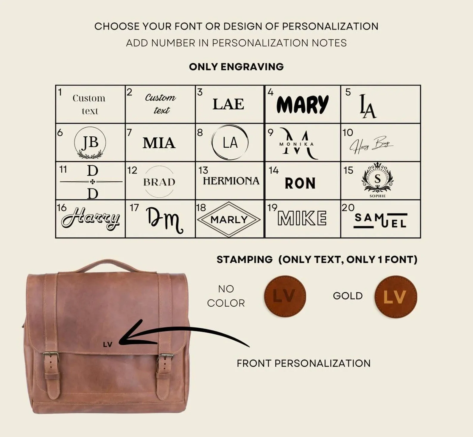Leather satchel bag, leather briefcase