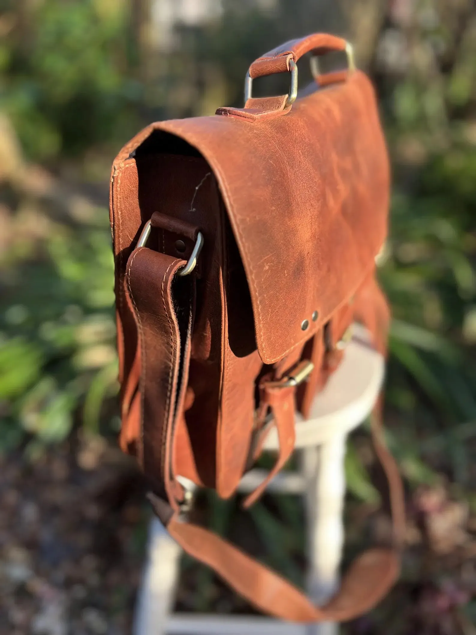 leather satchel, leather satchel
