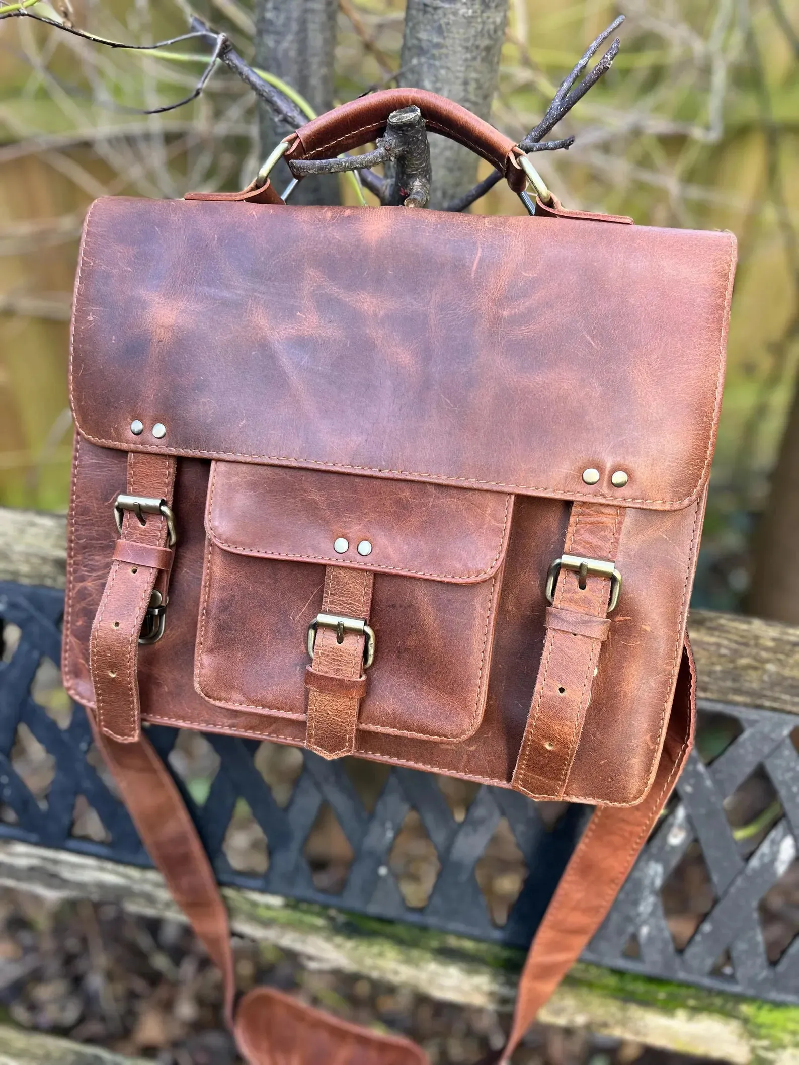 leather satchel, leather satchel