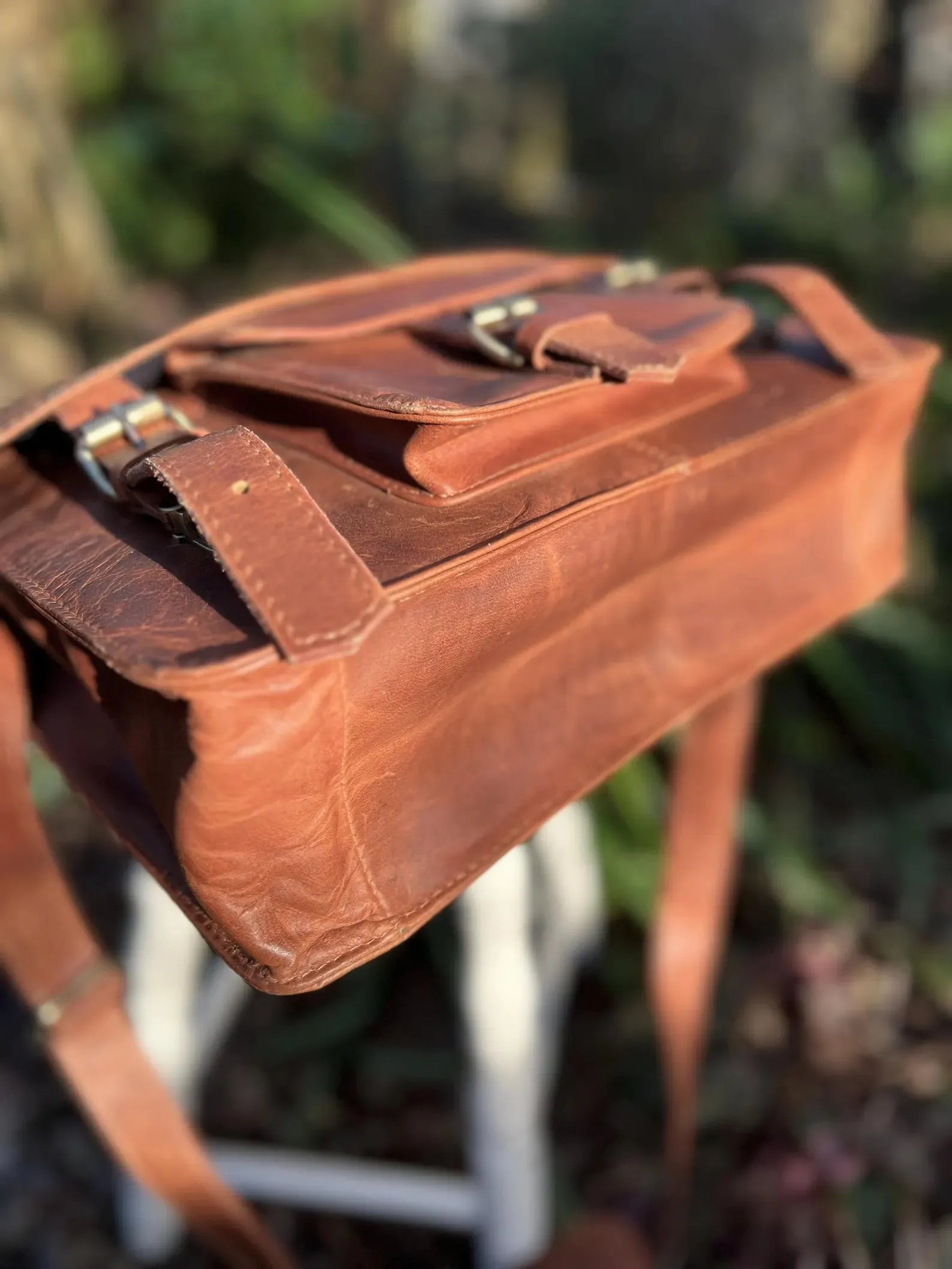 leather satchel, leather satchel