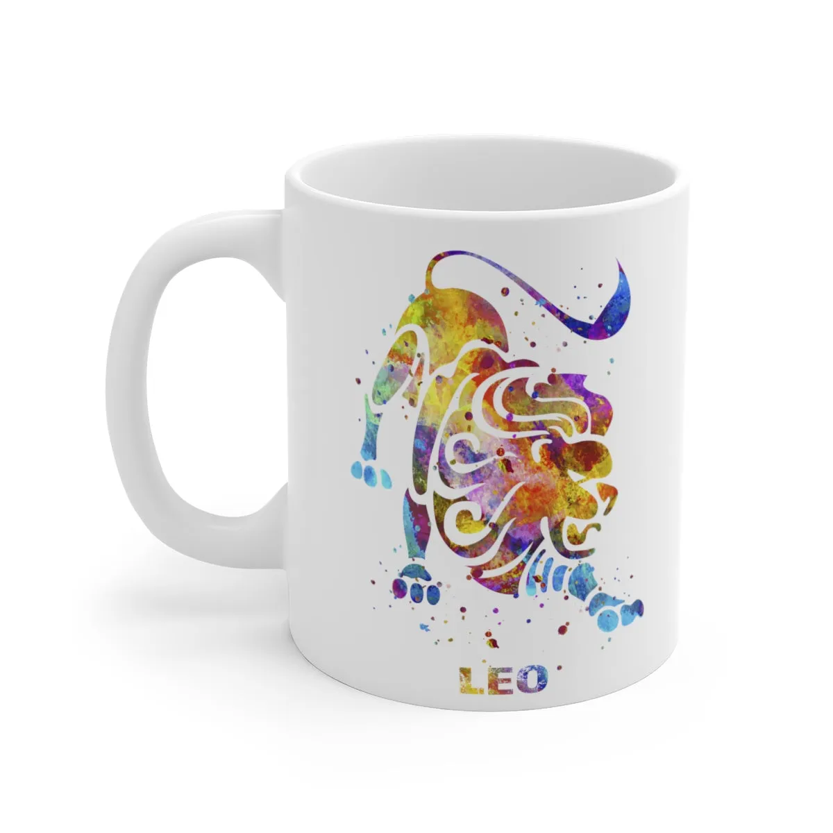 Leo Zodiac Sign Mug - 11 oz, 15 oz