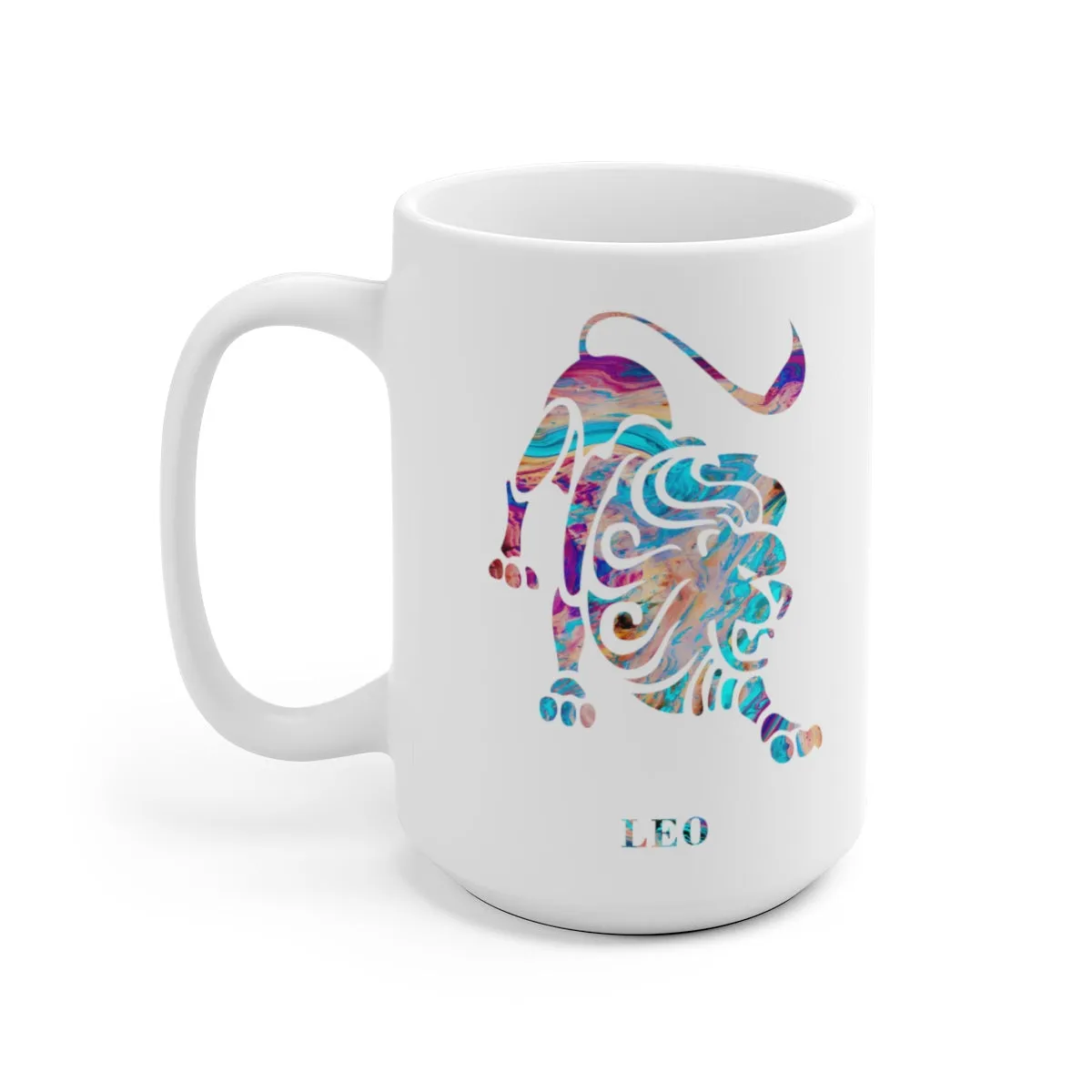 Leo Zodiac Sign Mug - 11 oz, 15 oz