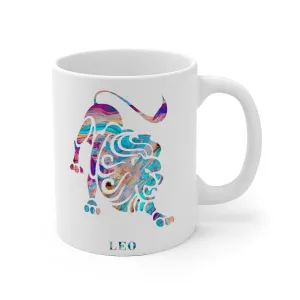 Leo Zodiac Sign Mug - 11 oz, 15 oz