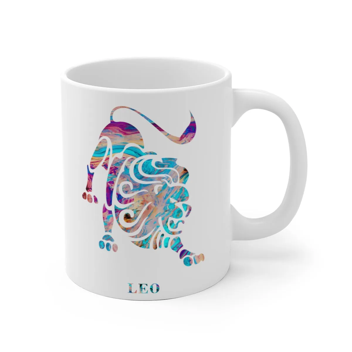 Leo Zodiac Sign Mug - 11 oz, 15 oz