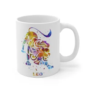 Leo Zodiac Sign Mug - 11 oz, 15 oz