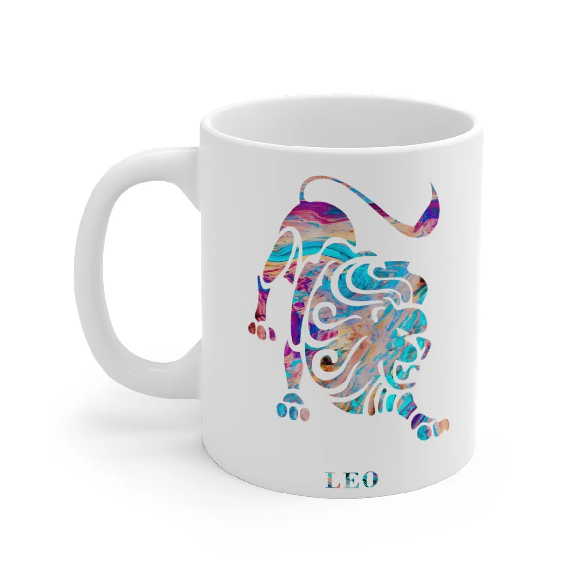 Leo Zodiac Sign Mug - 11 oz, 15 oz