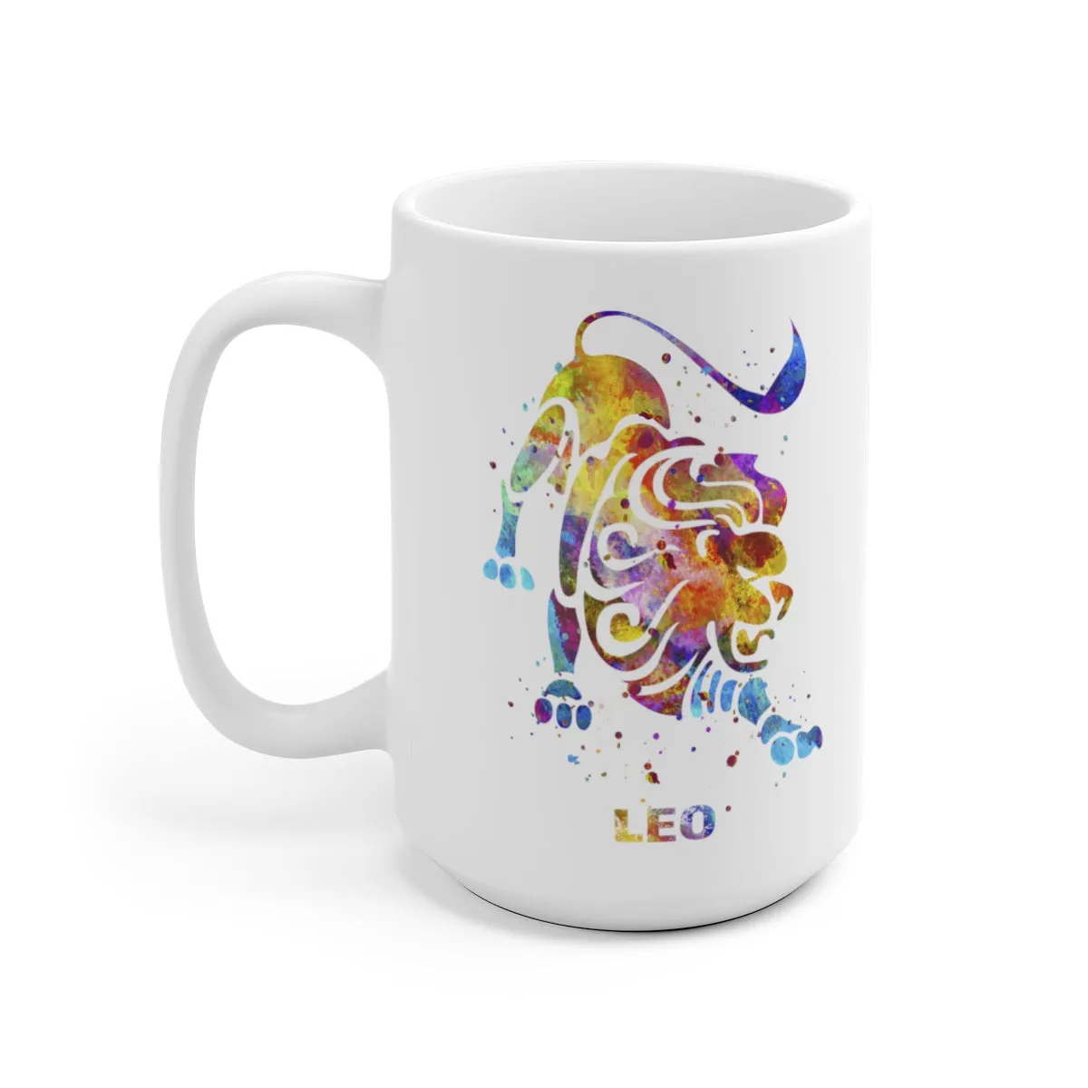 Leo Zodiac Sign Mug - 11 oz, 15 oz
