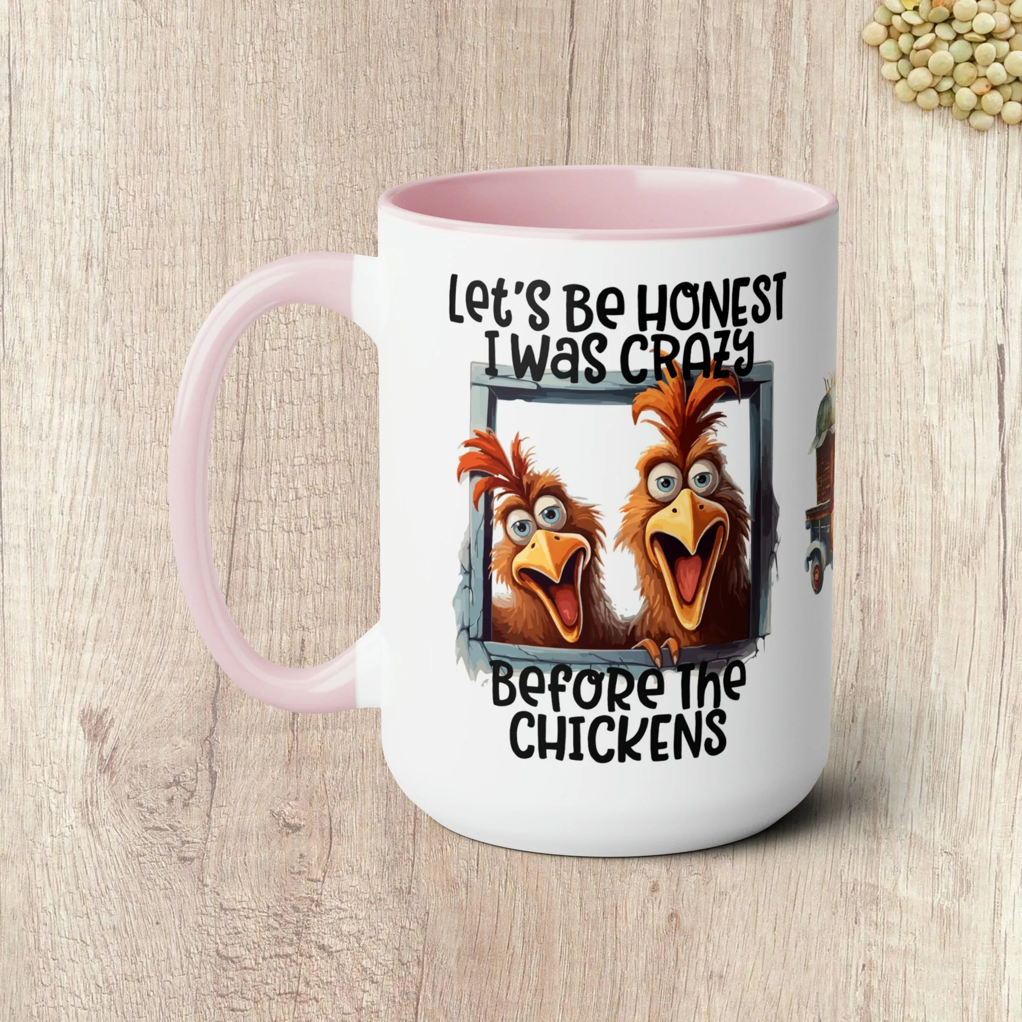 LET'S BE HONEST  - Two-Tone Coffee Mug - 15oz - 5 Color Options
