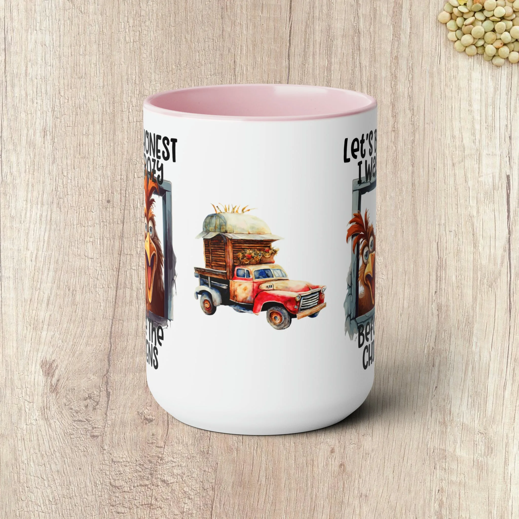 LET'S BE HONEST  - Two-Tone Coffee Mug - 15oz - 5 Color Options