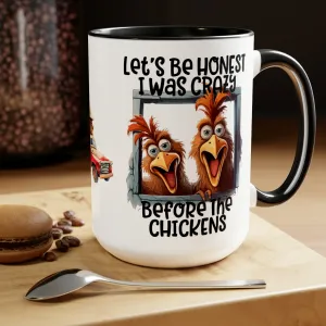 LET'S BE HONEST  - Two-Tone Coffee Mug - 15oz - 5 Color Options