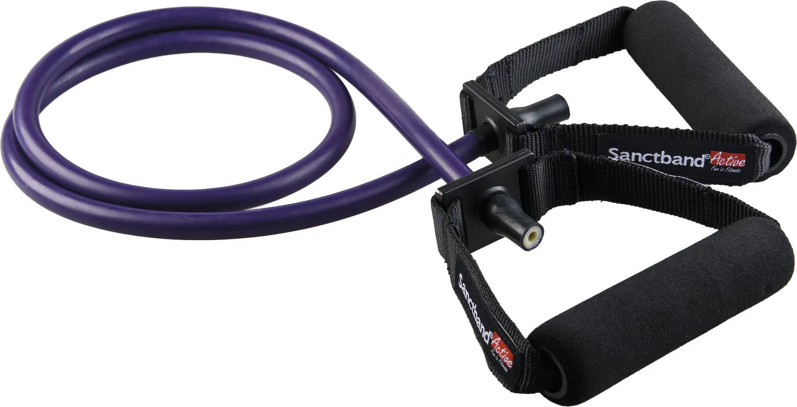 Level 3 Purple Sanctband Active Resiatance Band 3 in 1 Exercise Kit Tubing W/Handles, Loop Band, Super Loop Crossfit