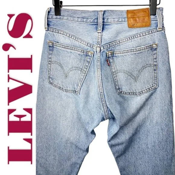 LEVI'S 501S Premium Big E Selvedge Button Fly Distressed Skinny Jeans, Size 25