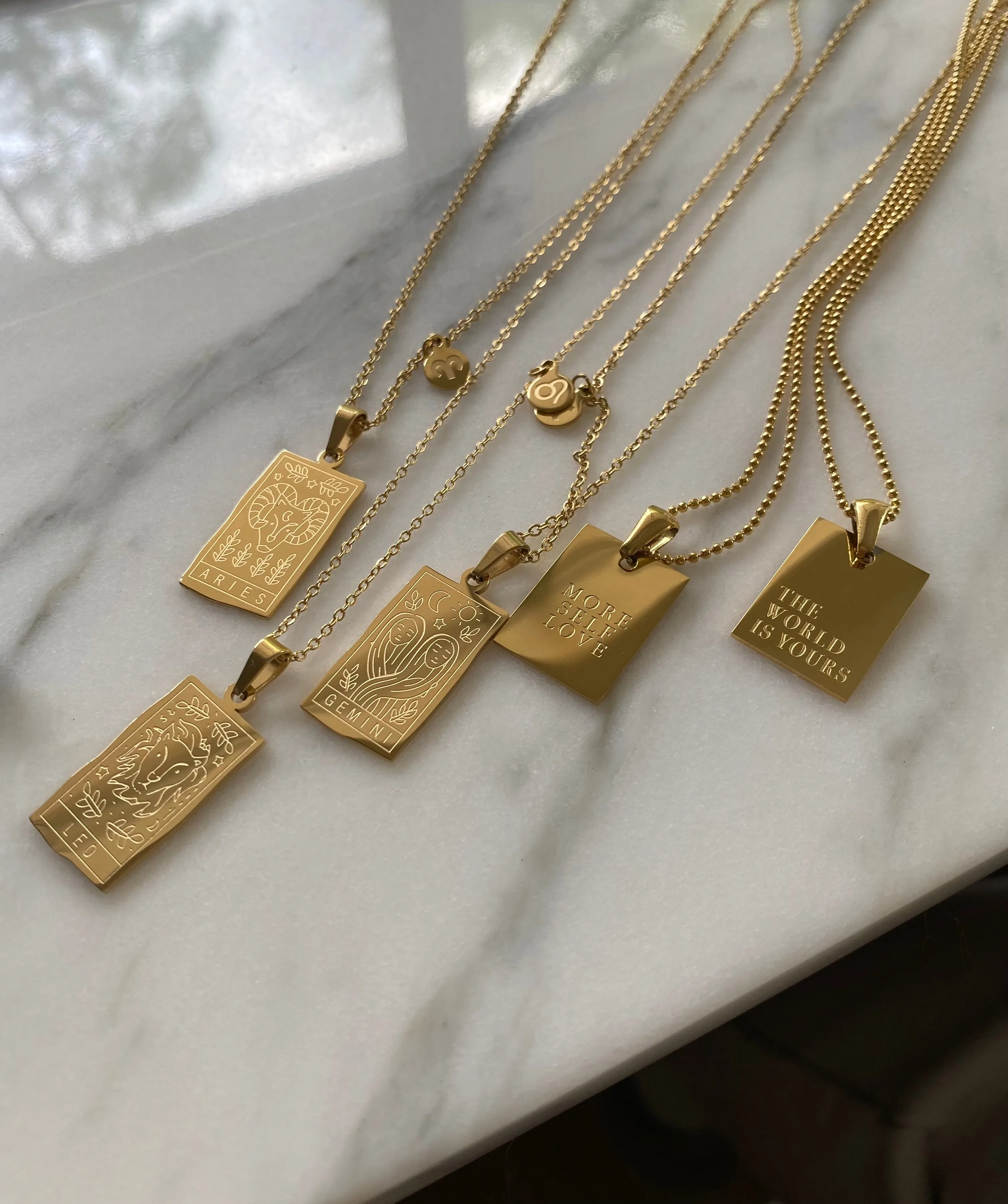 Libra Zodiac necklace