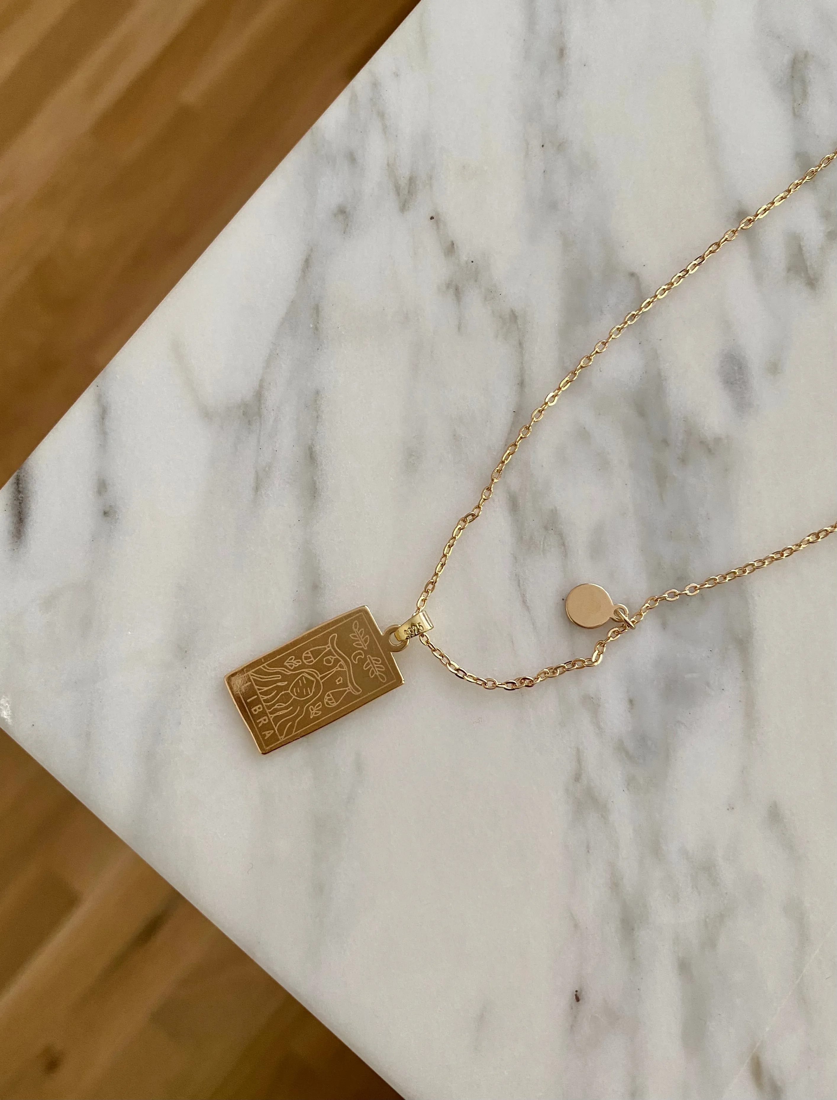Libra Zodiac necklace