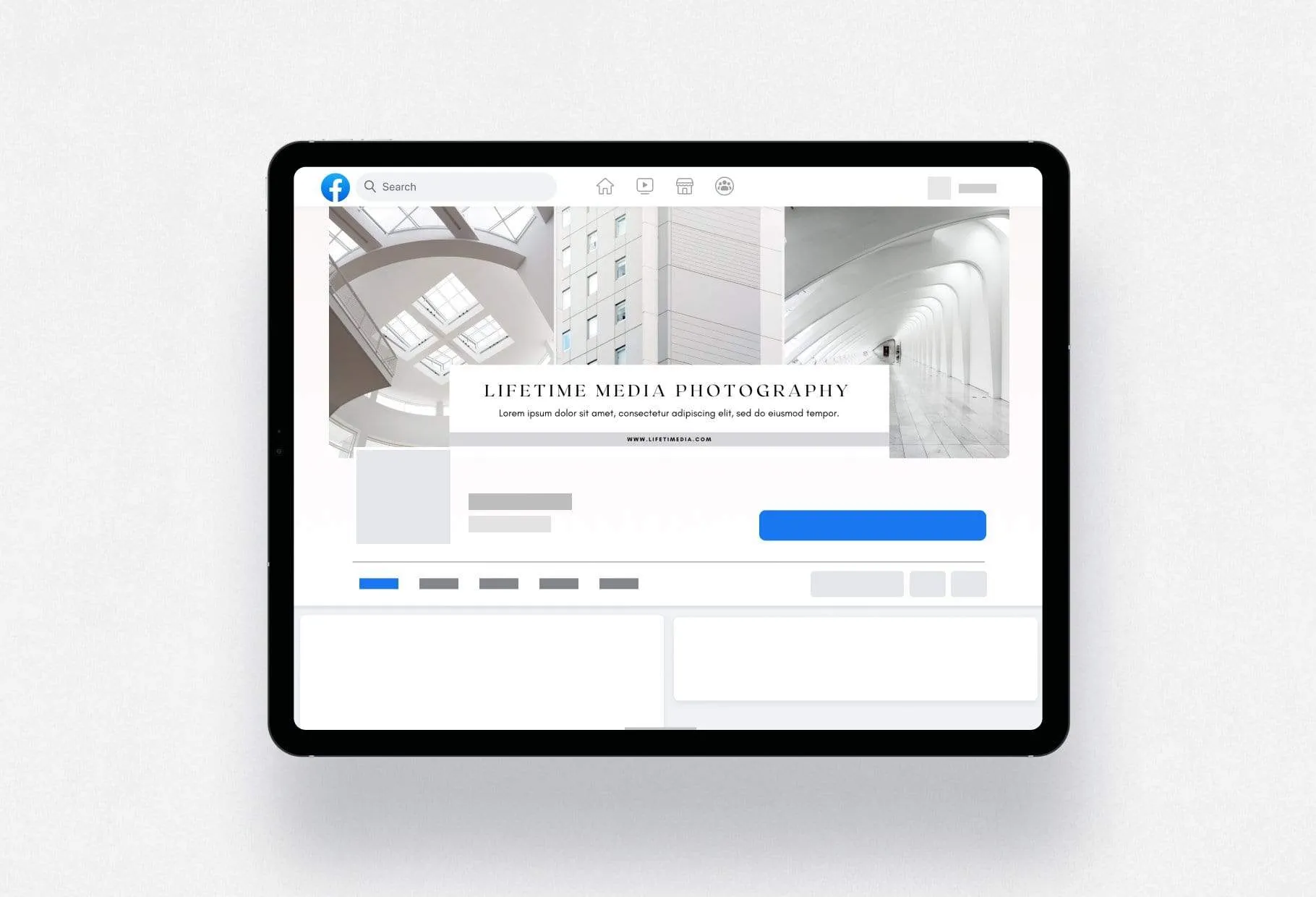 Lifetime Facebook Cover for Photographers Editable Canva Template