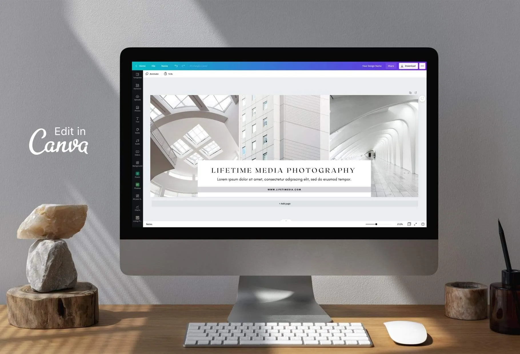 Lifetime Facebook Cover for Photographers Editable Canva Template